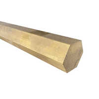 Brass Hex Bar - Brass, Hexagonal Shape, Golden Color, Hot-rolled Finish, Polished And Smooth Surface Texture | Ideal For Machining And Electrical Components