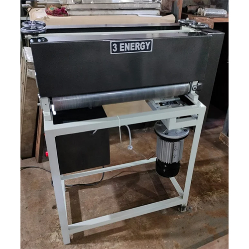 Motorised Paper Pressing-Rubber Roller Machine - Color: Black