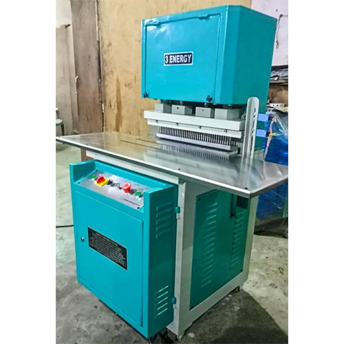 Hydraulic Paper Punching Machine - Color: Blue