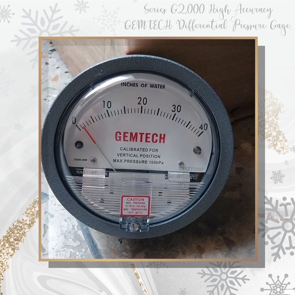 GEMTECH Differential Pressure Gauge Supplier From Sonipat Haryana