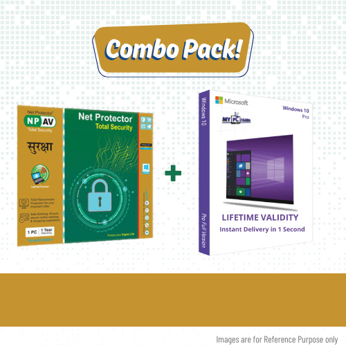 Net Protector Total Security 1 User 1 Year + Win 10 Pro 1 User Software