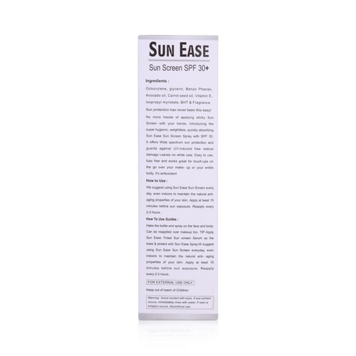 Sun Ease Sunscreen Spf 30++ Spray - Ingredients: Herbal