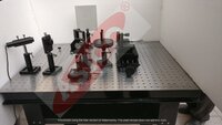 Michelson Interferometer Optical Bread Board Model - Charging Time: Not Applicable (no Battery Operation).