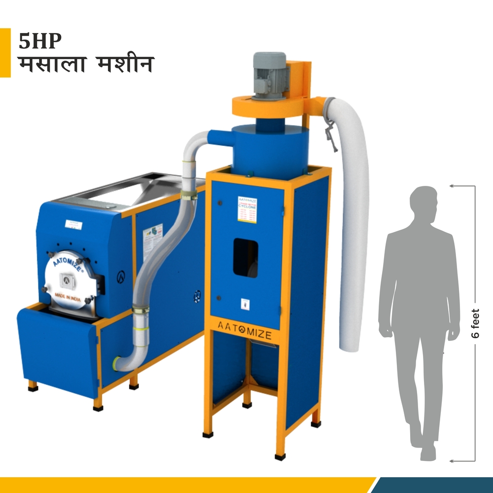 5hp Chilli Powder Machine (With Cyclone) - Color: Blue