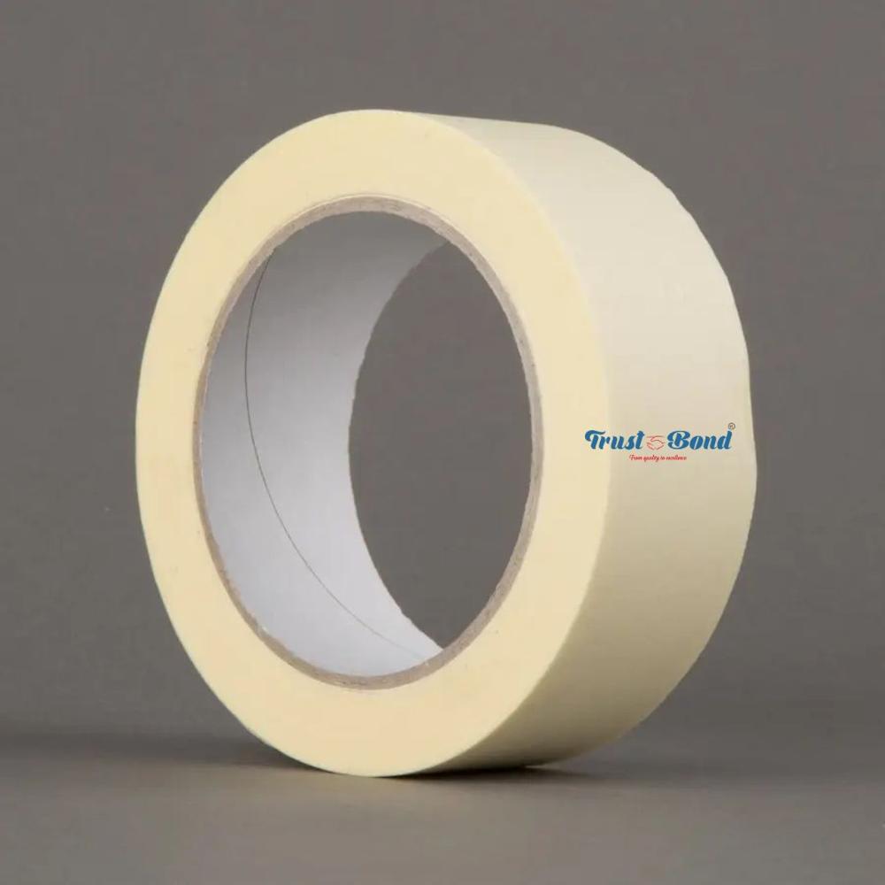Masking Tape - Kraft Paper, 12mm - 1550mm Width, Off-white Color, 140 Micrometers Thickness, 15 - 50 Meter Length, Single-sided Adhesive