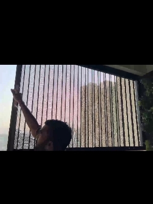 Aluminium Pleated Mesh for Main Door and Balcony covering