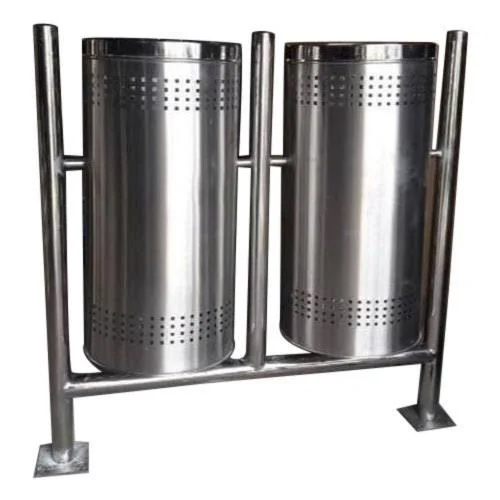 Stainless Steel Dual Dustbin - Application: Outdoor