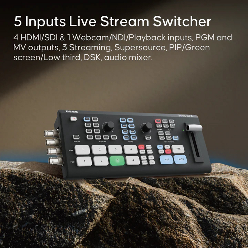 Osee Gostream Duet Live Stream Video Mixer Switcher With Sd Record And Ndi Hx