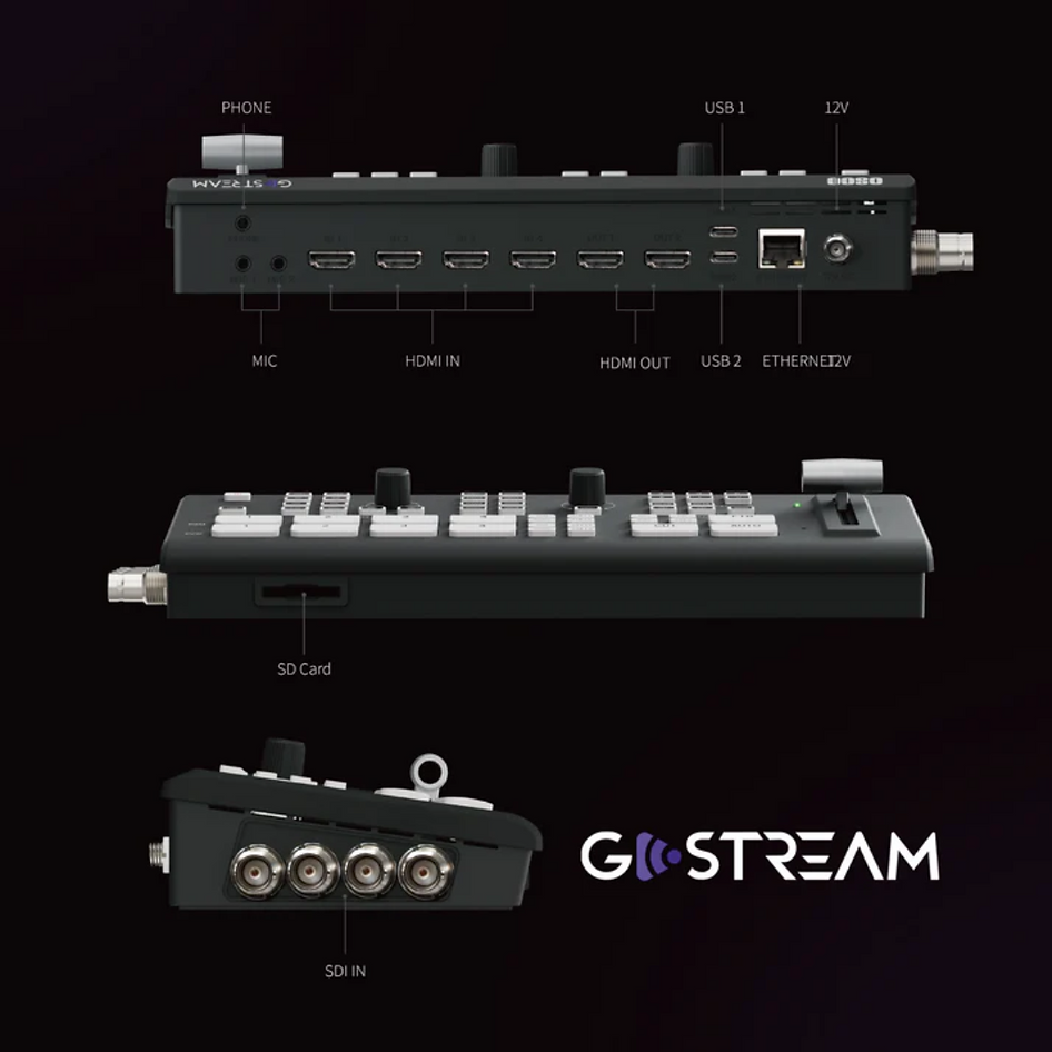 Osee Gostream Duet Live Stream Video Mixer Switcher With Sd Record And Ndi Hx