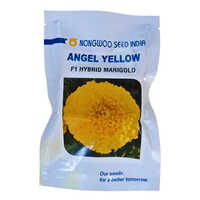 Marigold Angle Yellow 1000 Seeds - Cultivation Type: Organic