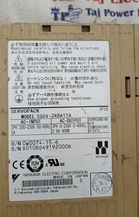 YASKAWA SGDV-2R8A11A SERVO DRIVE