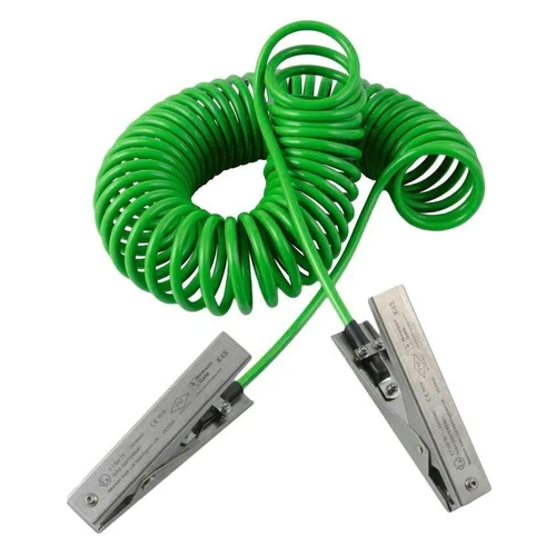 Zinc Plated Earthing Clamp - Color: Green