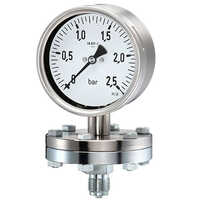 Diaphragm Type Pressure Gauge - Color: Sliver