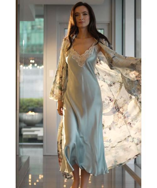 Girls Designer nighty with robe women's 2 pic night dresses set super Lace soft comfortable