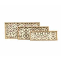 Wooden Serving Tray Set Of 3