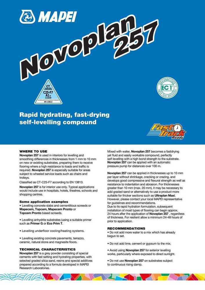 MAPEI NOVO PLAN 257