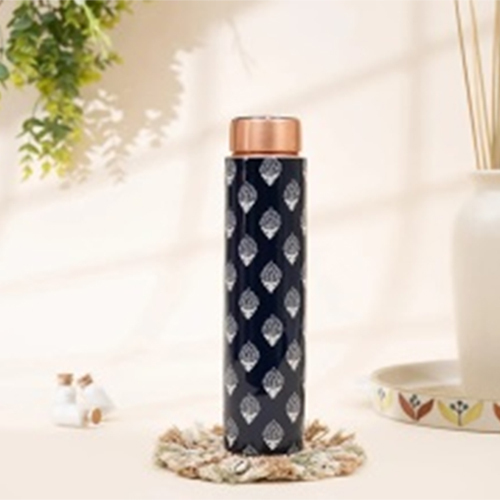 Copper Water Bottle - Capacity: 1 Ltr