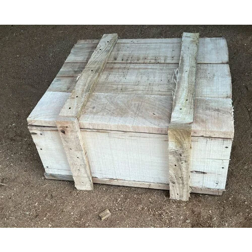 Rubber Wood Packing Crates - Color: Brown