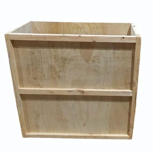 Pinewood Rectangle Packaging Box - Color: Brown