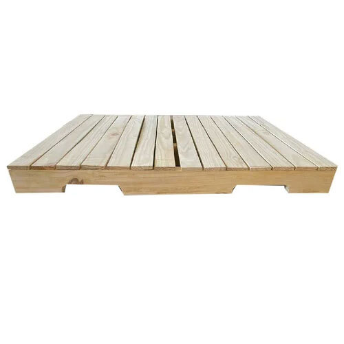 Four Way Pinewood Industrial Pallets - Color: Brown
