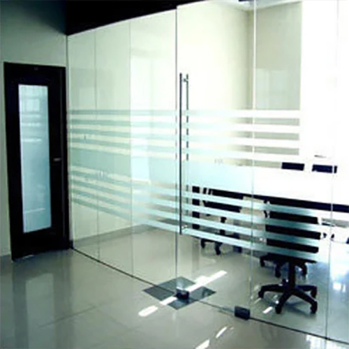 Office Toughened Glass Work - Shape: Rectangle