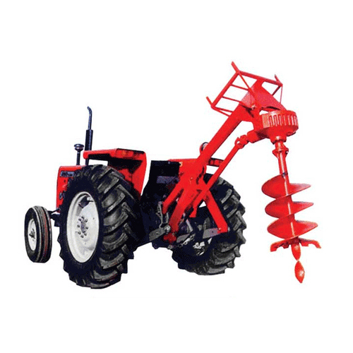 35Hp Post Hole Digger Machine - Color: Red