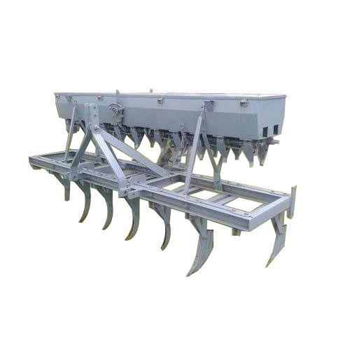 Seed Cum Fertilizer Drill - Color: Grey