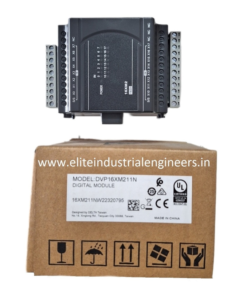 Delta Plc Dvp16xm211n - Power Input: 24vdc, 0.5w | Reliable Performance For Automation And Control Solutions