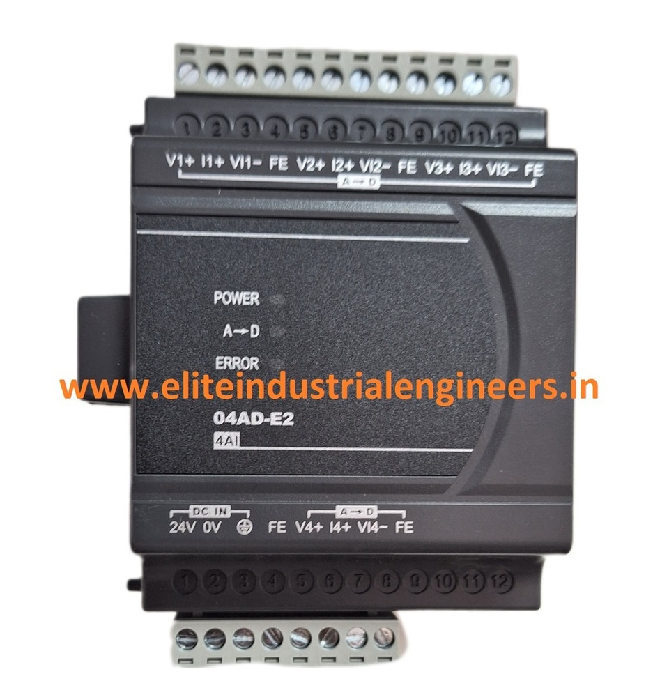 Delta Plc Dvp04ad-e2 - 24vdc 1w Power Input, 4ai: A 5v, A 10v, 0-5v, 0-10v, A 20ma, 0/4-20ma I/o Range
