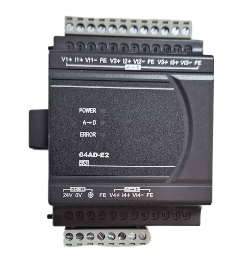 Delta Plc Dvp04ad-e2 - 24vdc 1w Power Input, 4ai: A 5v, A 10v, 0-5v, 0-10v, A 20ma, 0/4-20ma I/o Range