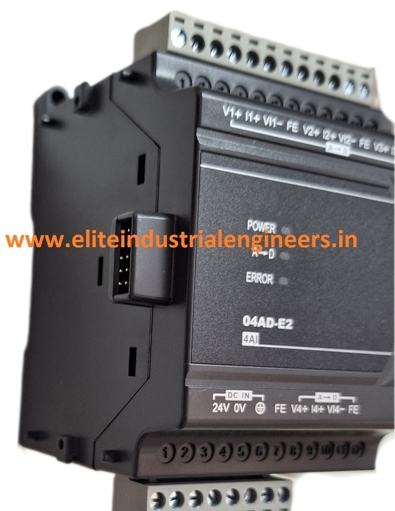 Delta Plc Dvp04ad-e2 - 24vdc 1w Power Input, 4ai: A 5v, A 10v, 0-5v, 0-10v, A 20ma, 0/4-20ma I/o Range