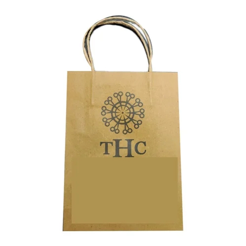 Loop Handle Art Paper Bag - Color: Brown