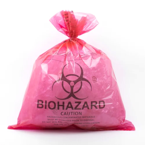 Printed LDPE Biohazard Bag