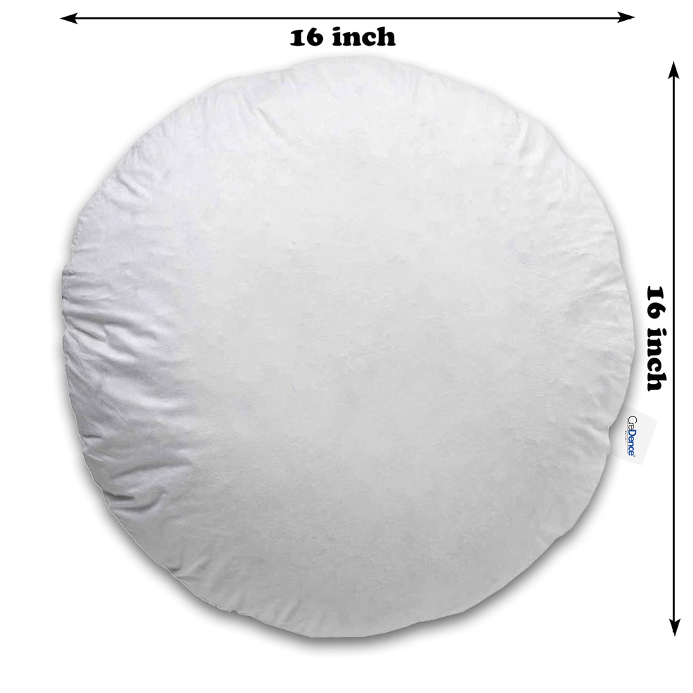 Round Cushions - Color: White