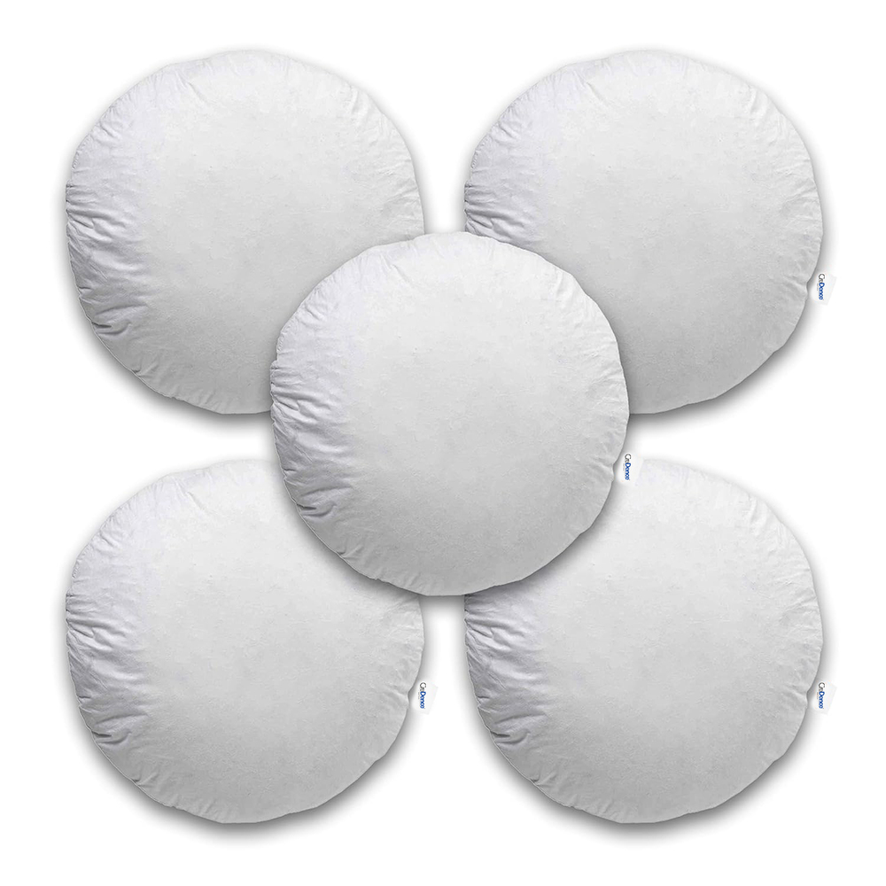 Round Cushions - Color: White