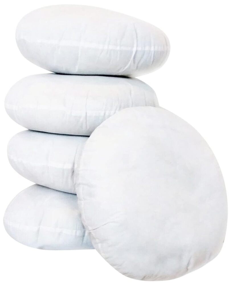 Round Cushions - Color: White