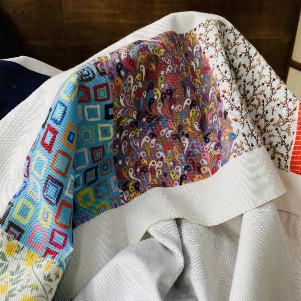 100%  Polyster Fabric (plain & Printed) - Color: White