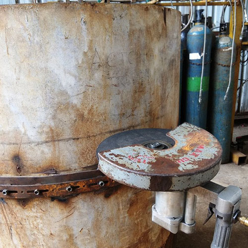 Gas Cutting Machine For Tank - Color: Silver