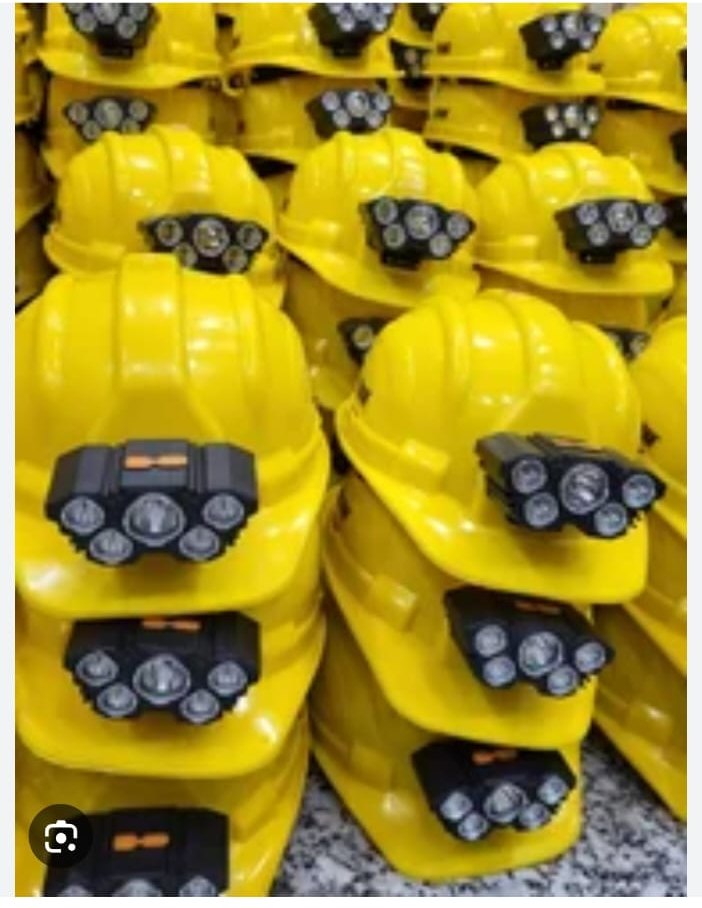 Helmet With Light - Color: Yellow