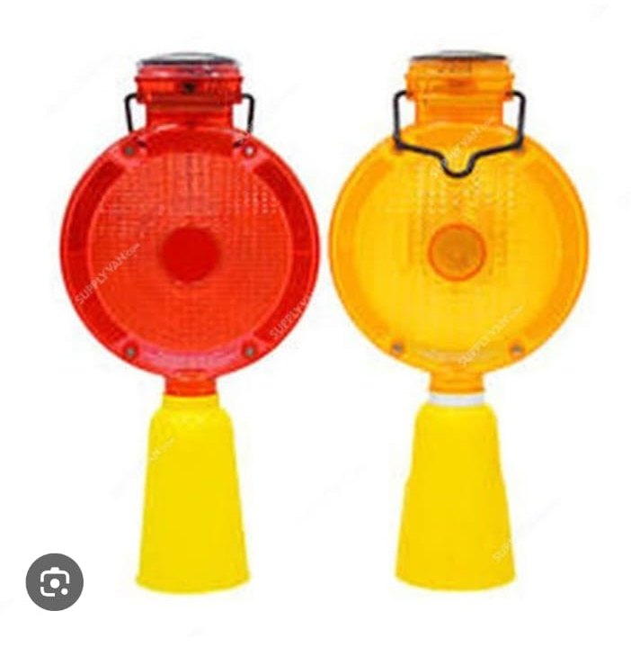 Led Solar Traffic Signal Blinker Light, For Road