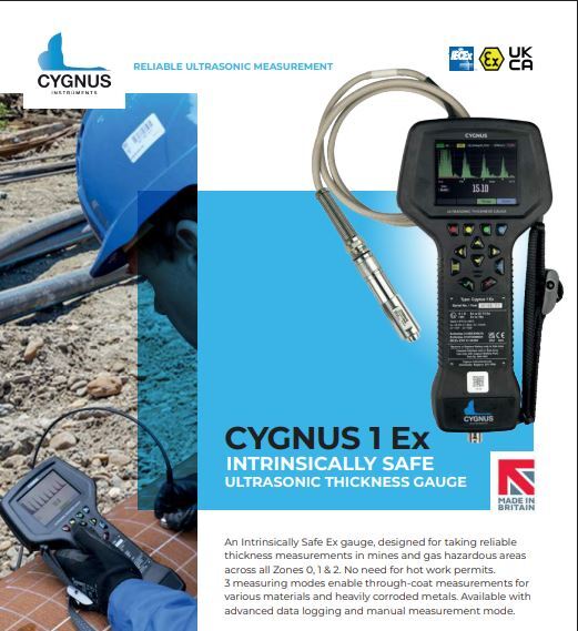 Intrinsically Safe Ultrasonic Thickness Gauge