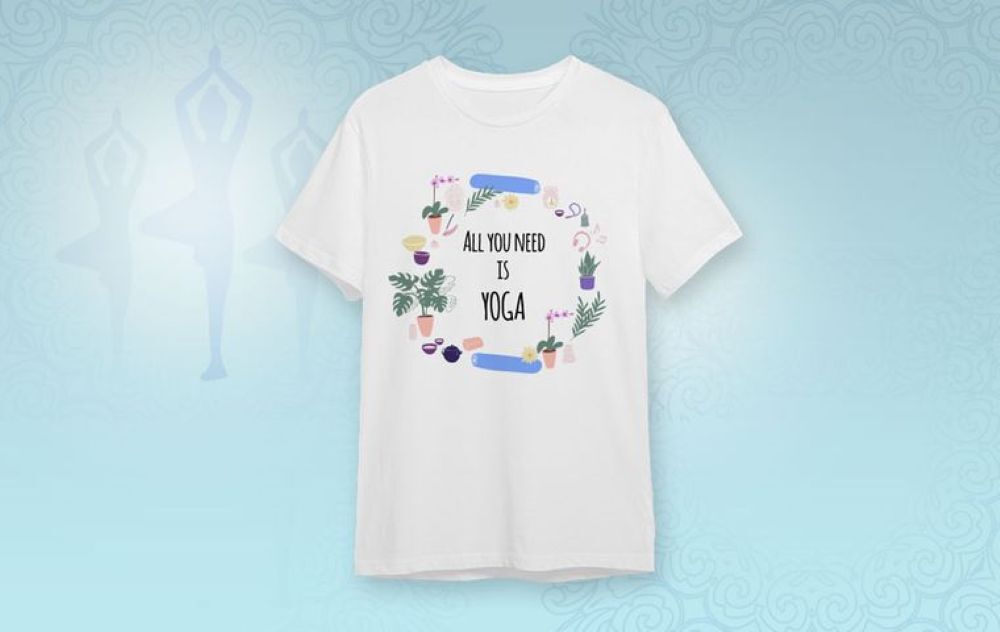 Printed Yoga t shirt