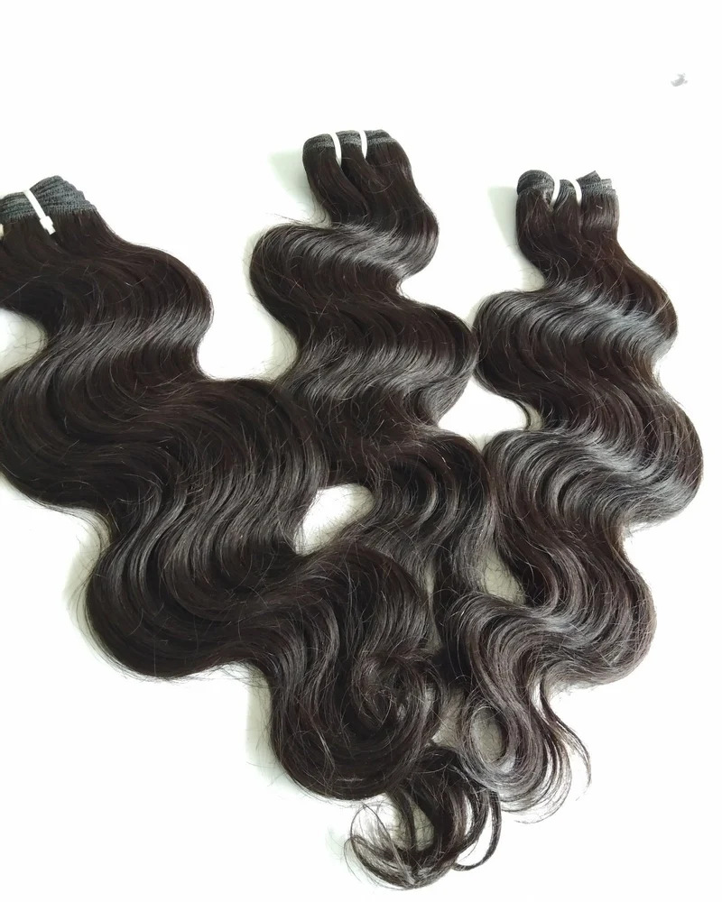 Natural Brown Remy Weft Hair Natural Human Hair Extension
