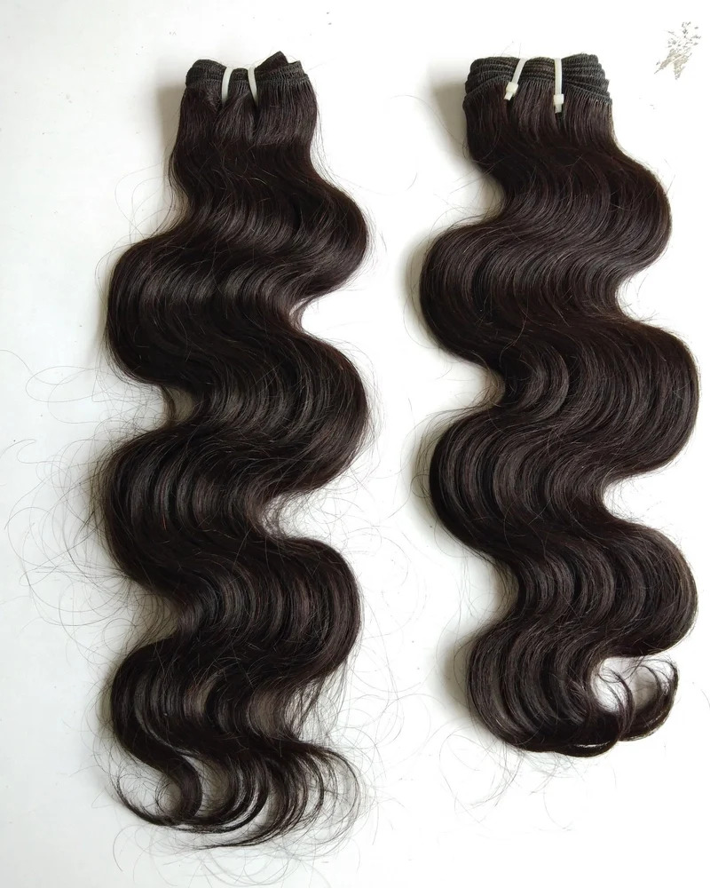 Natural Brown Remy Weft Hair, Natural Human Hair Extension