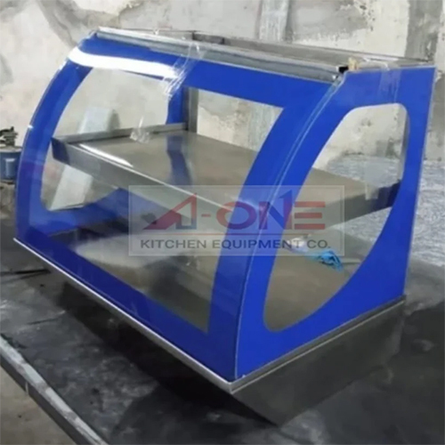 Snacks Service Counter - Color: Blue & Silver