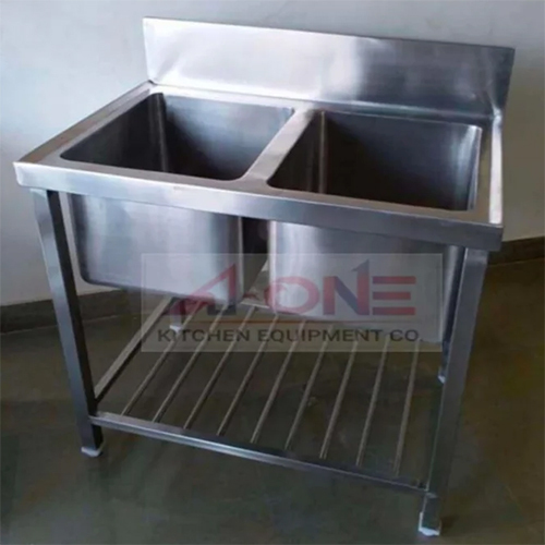 Stainless Steel Double Sink Unit