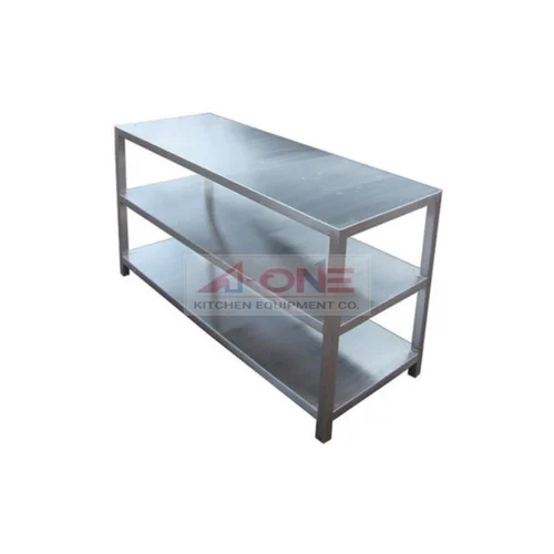 Work Table With 2 Bottom Shelf