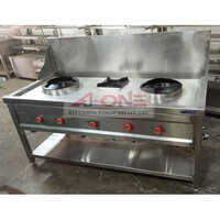 Chinese Cooking Range - Dimension (l*w*h): 60"x30"x30"+16 Inch (in)
