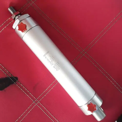 Mal Round Pneumatic Cylinder - Color: Silver & Black
