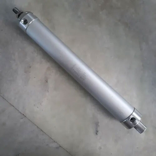 Mal Round Pneumatic Cylinder - Color: Silver & Black